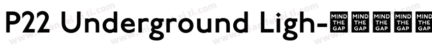 P22 Underground Ligh字体转换